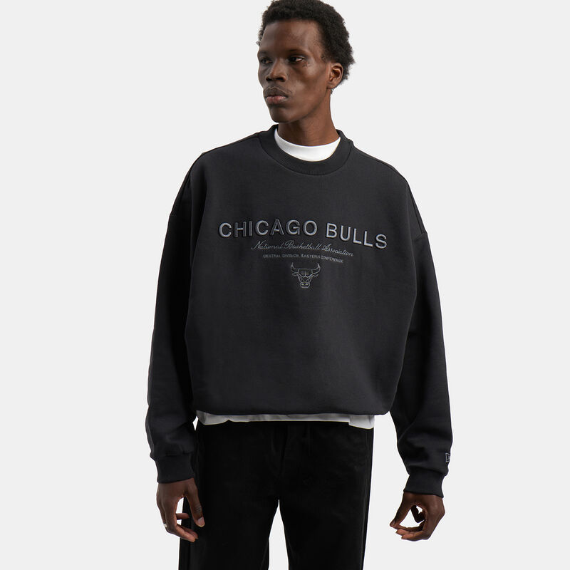 Felpa New Era Chicago Bulls NBA Linear, nero