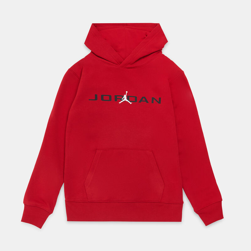 Felpa Jordan Baseline ragazzi, rosso/nero/bianco