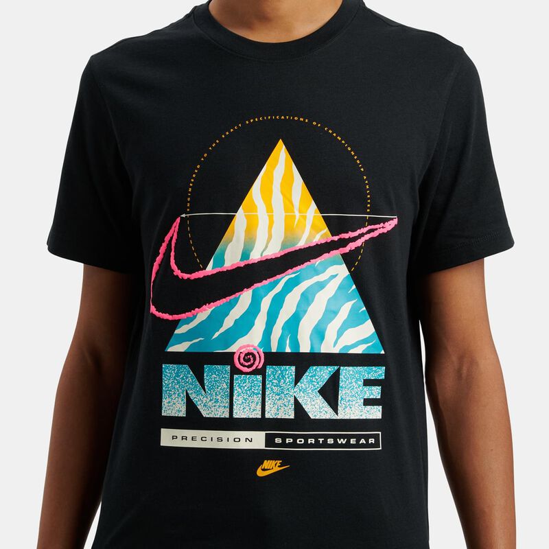T-shirt Nike Sportswear, nero/multicolor