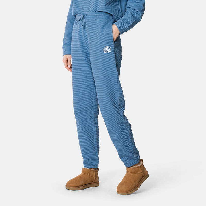 Pantaloni VRL Waffle Pack, Blu/bianco