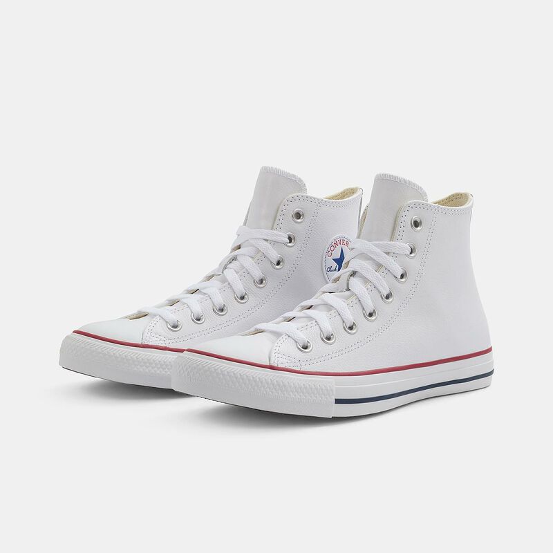 Converse Chuck Taylor All Star Leather, bianco/rosso/blu