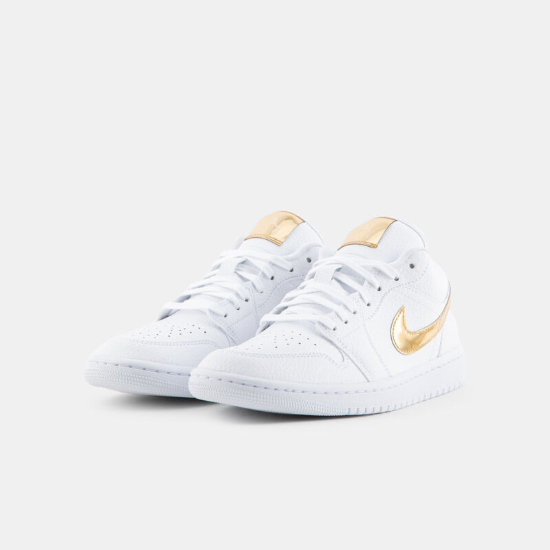Air Jordan 1 Low SE White Metallic Gold (W), bianco/oro