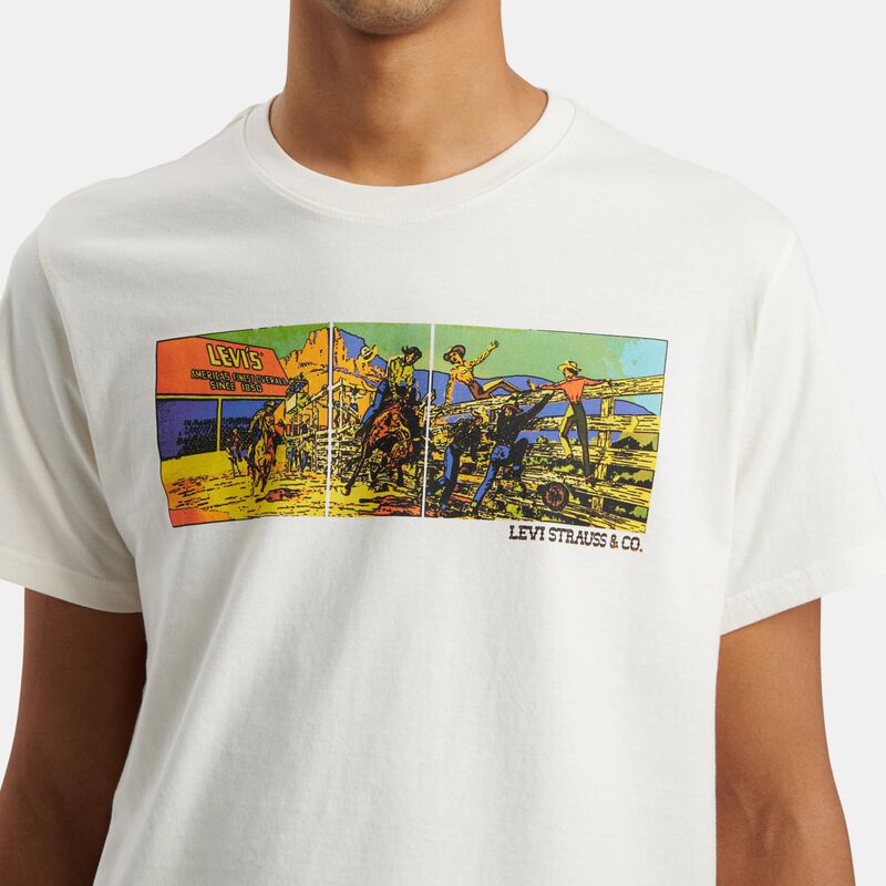 T-shirt Levi's Graphic Relaxed Fit, bianco/multicolor