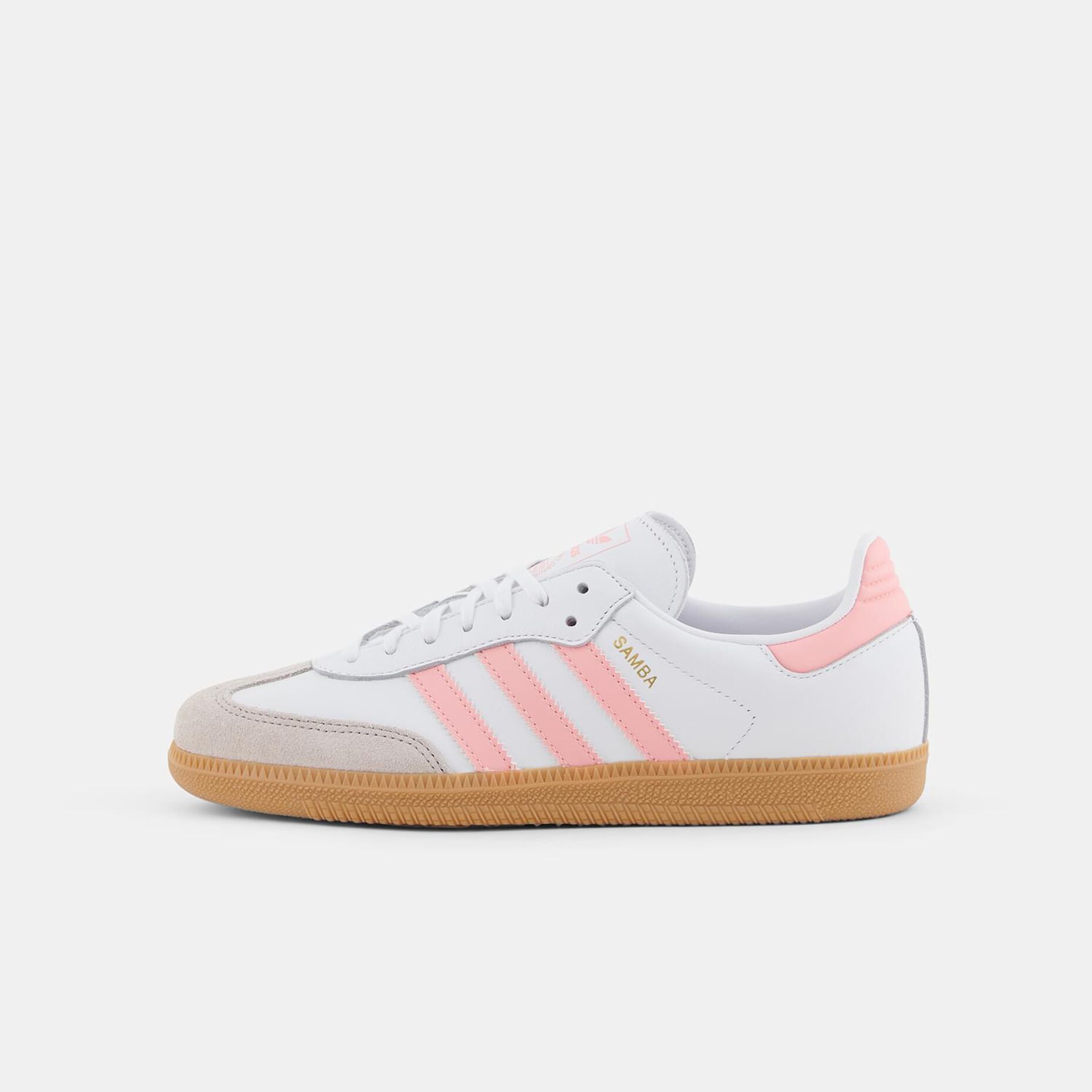 adidas Samba OG, bianco/rosa/marrone