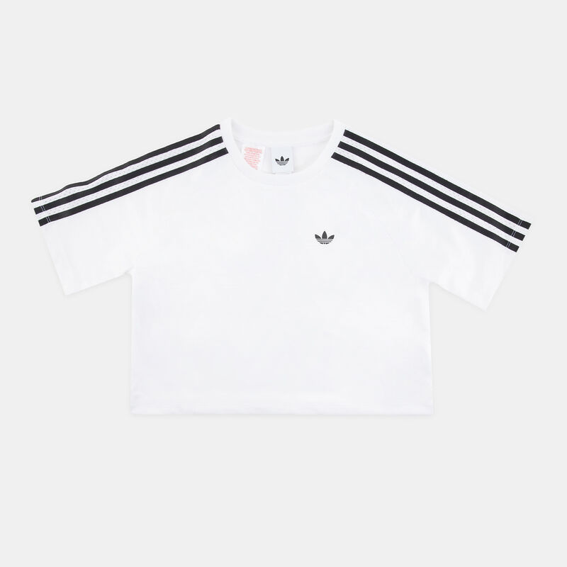 T-shirt adidas Loose Boxy ragazzi, bianco/nero