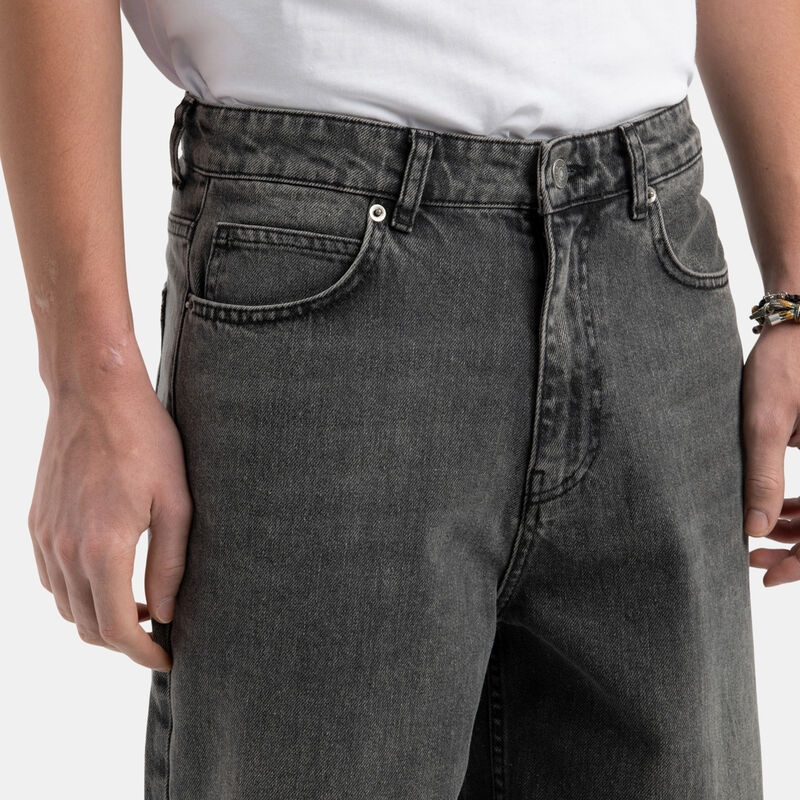 Short VRL Denim Jorts, nero
