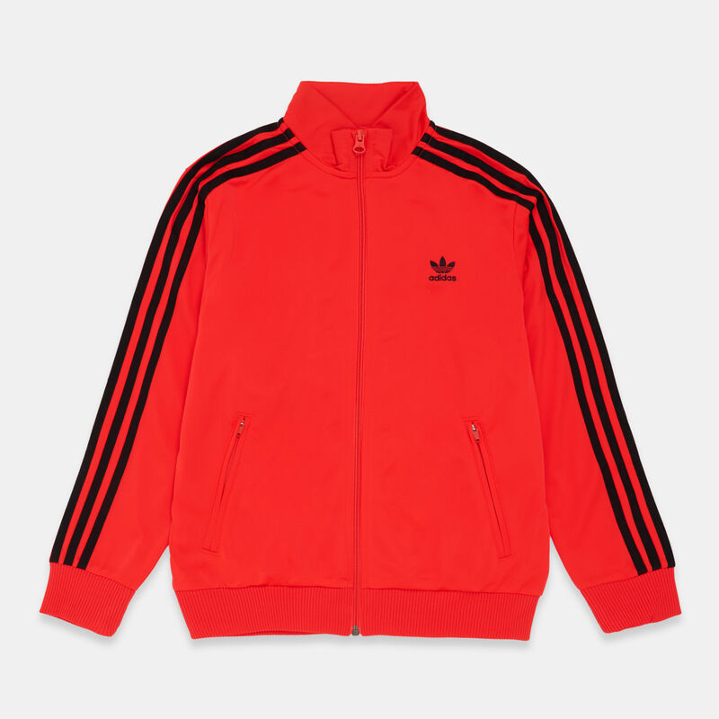 Felpa con zip adidas adicolor Firebird ragazzi, rosso/nero