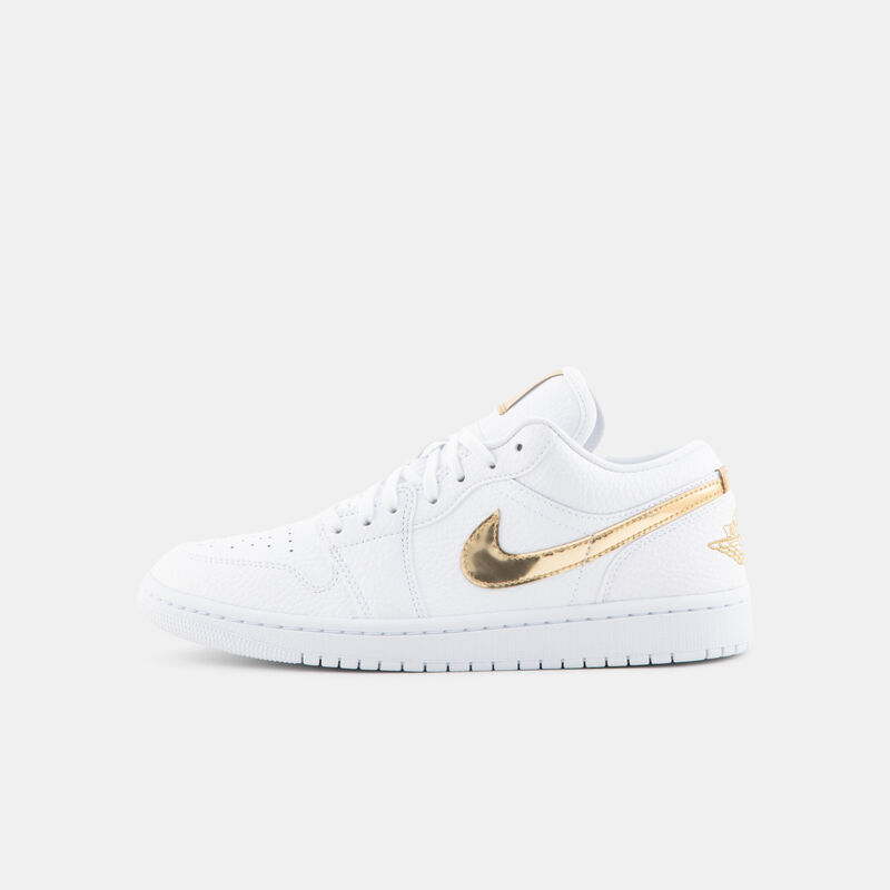 Air Jordan 1 Low SE White Metallic Gold (W), bianco/oro