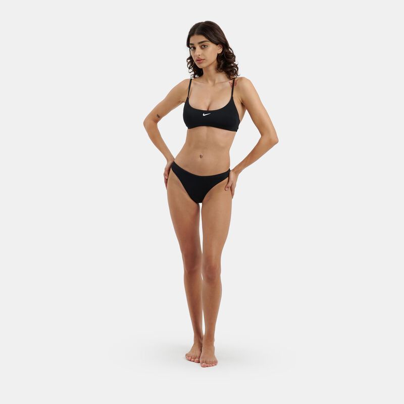 Costume Nike Swim Essential Bralette Bikini, nero/bianco