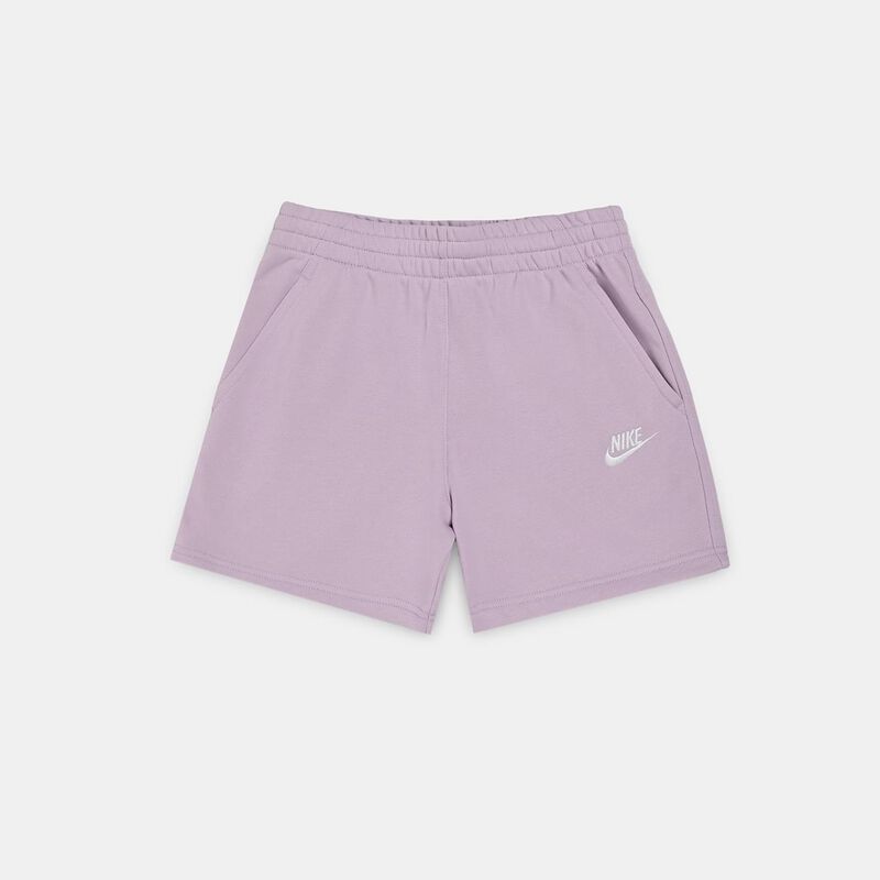 Short Nike Sportswear Club Fleece ragazzi, rosa/bianco