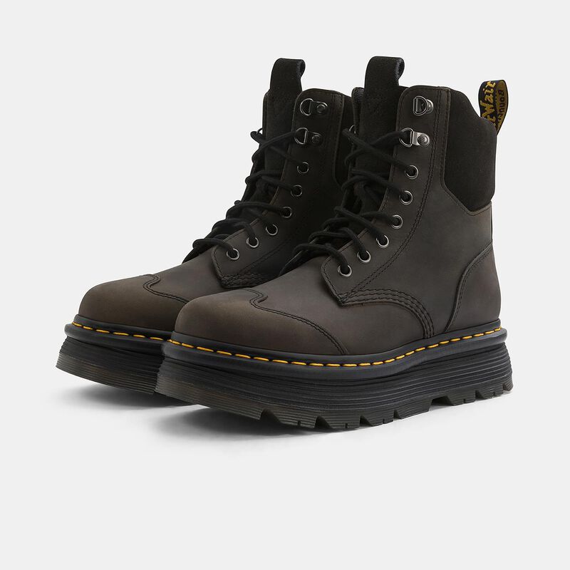 Dr. Martens ZebZag 8 Tie, nero/grigio