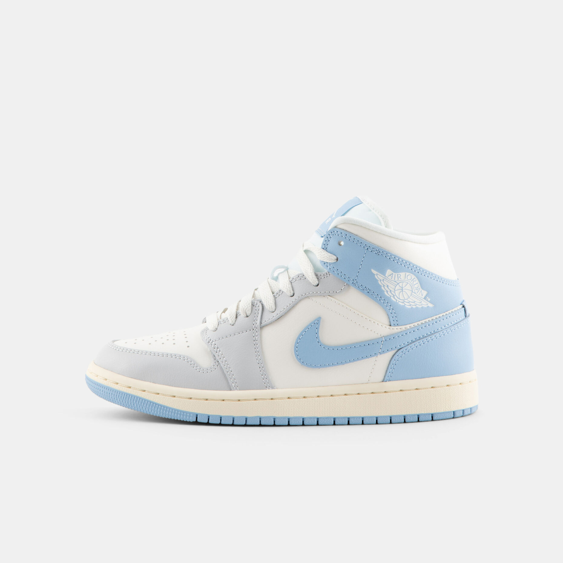 Air Jordan 1 Mid Psychic Blue (W), azzurro/grigio/beige