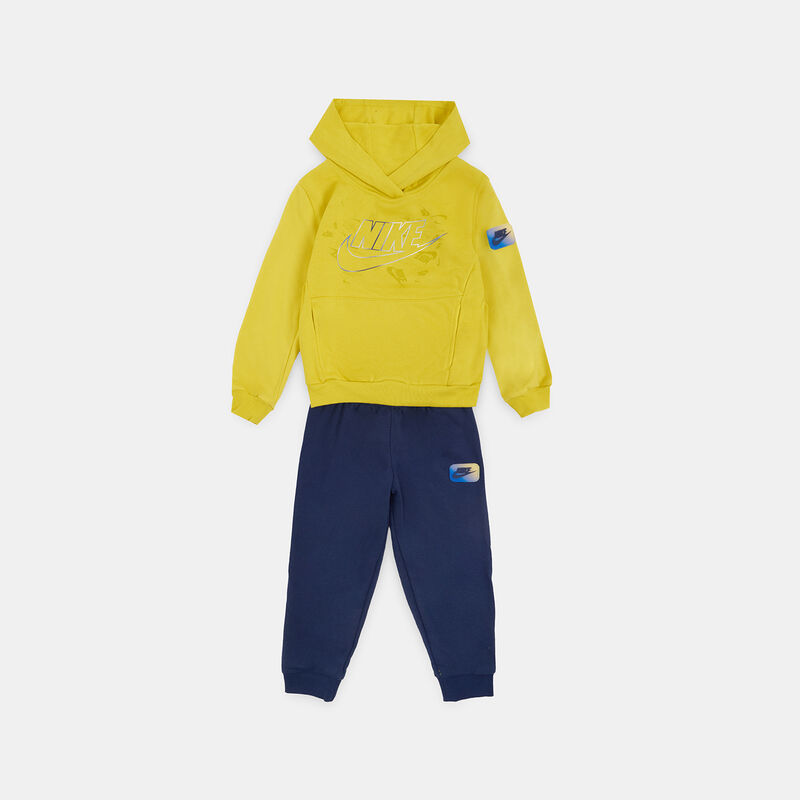 Completo Nike Sportswear GFX bambini, blu/giallo