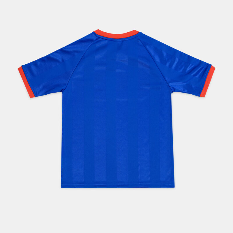 T-shirt adidas Loose Jersey ragazzi, blu/rosso