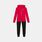 Completo Jordan Kids MJ Brooklyn Fleece Zip bambini, rosso/nero/bianco