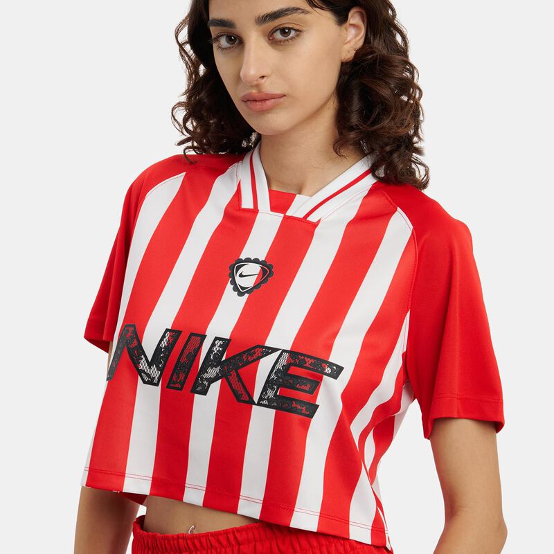 T-shirt Nike Sportswear Football, rosso/bianco/nero