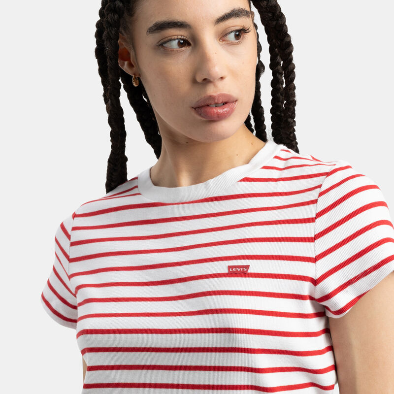 T-shirt Levi's Essential Sporty, rosso/bianco