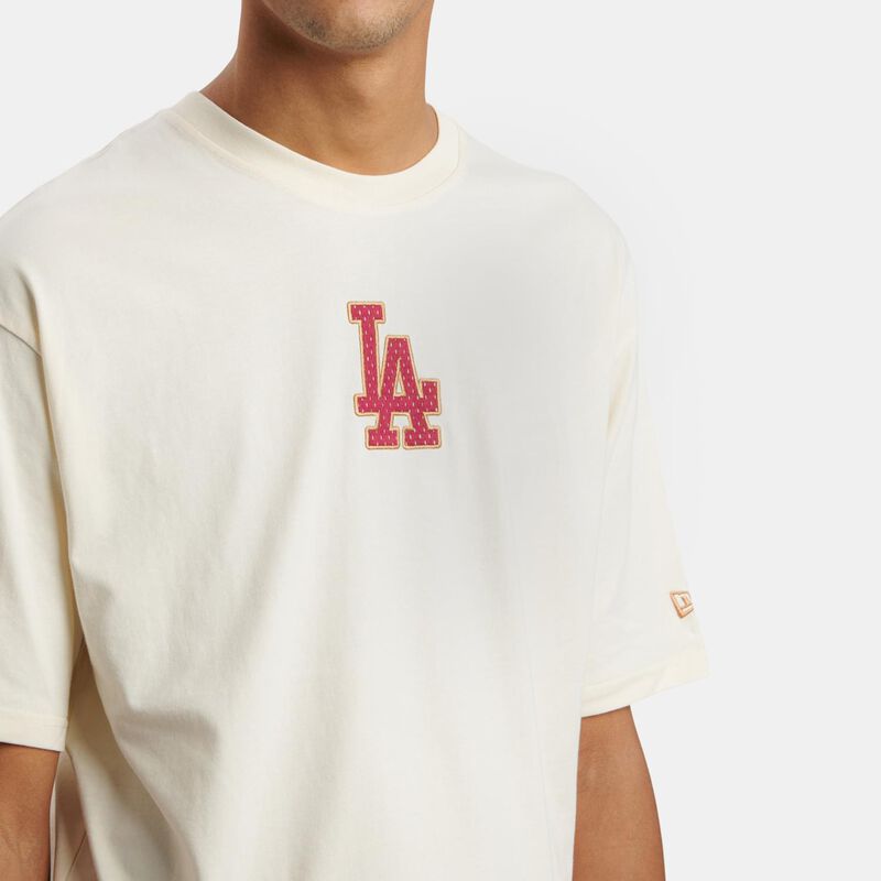 T-shirt New Era MLB Mesh SMU, beige/rosso