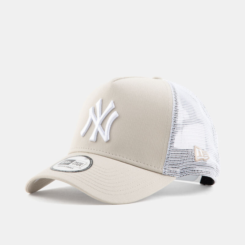 Cappellino New Era 9FORTY A-Frame Trucker New York Yankees, beige/bianco