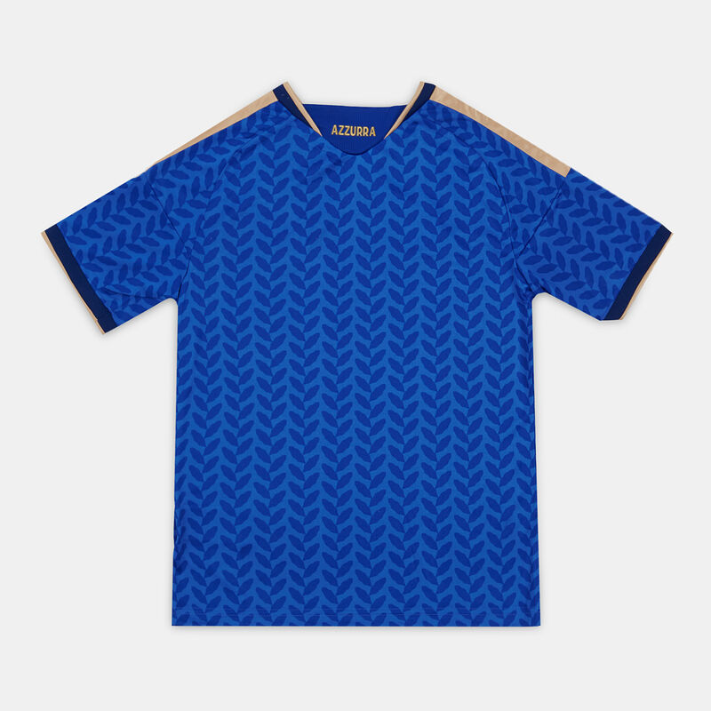T-shirt adidas Home Italia 26 bambini, azzurro/oro