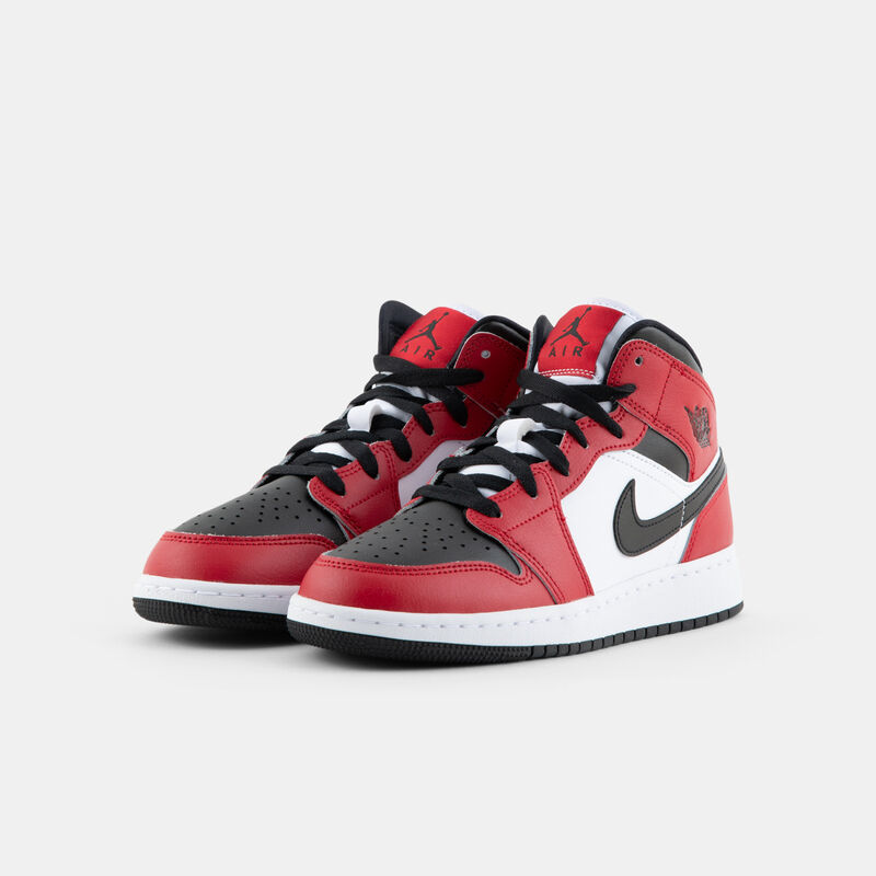 Air Jordan 1 Mid Chicago Black Toe (GS), rosso/nero/bianco