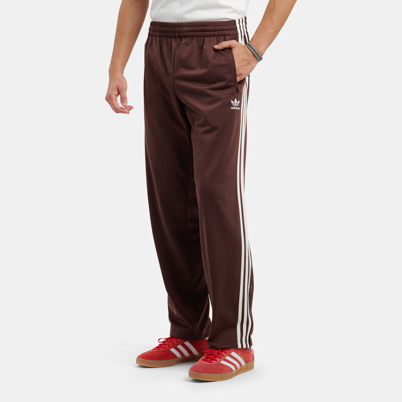 Pantaloni adidas Track adicolor Classics Firebird, marrone/bianco
