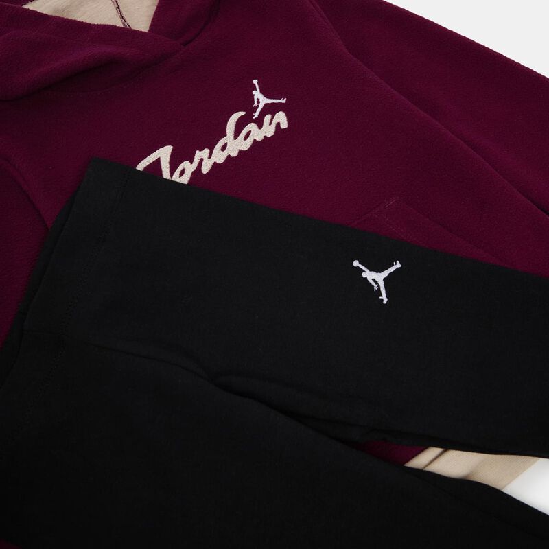 Completo Jordan Dri-FIT bambini, bordeaux/nero/beige