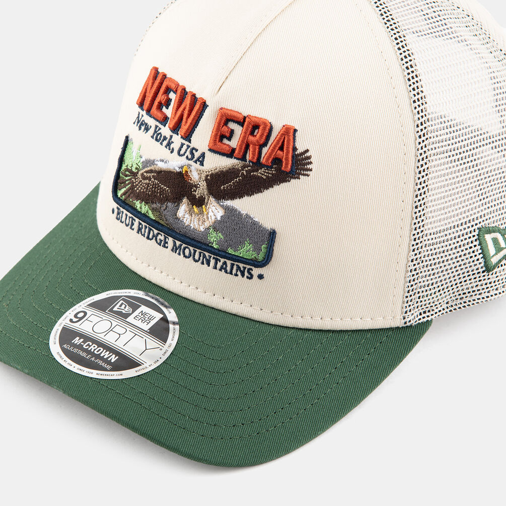 Cappellino New Era 9FORTY M-Crown A-Frame Trucker, beige/verde/arancione