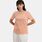 T-Shirt Nike Sportswear Club, arancione/bianco