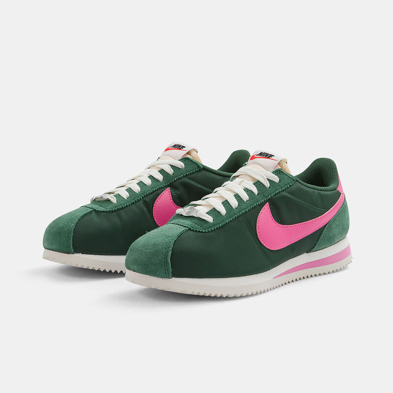 Nike Cortez Textile, verde/rosa/beige