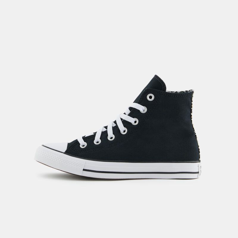 Converse Chuck Taylor All Star, nero/animalier/bianco