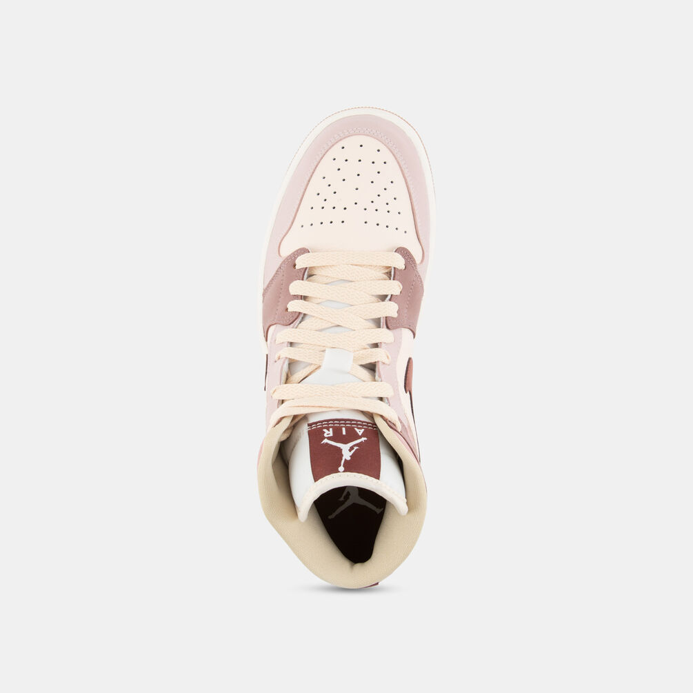 Air Jordan 1 Mid SE Dark Pony Smoky Mauve (W), rosa/marrone