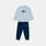 Completo adidas Trefoil Crew Set neonati, blu/azzurro