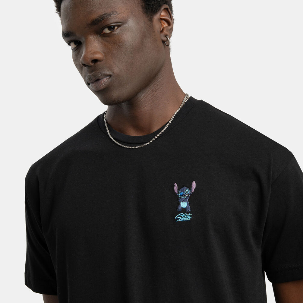 T-shirt Speedy Tee Stitch, nero/blu