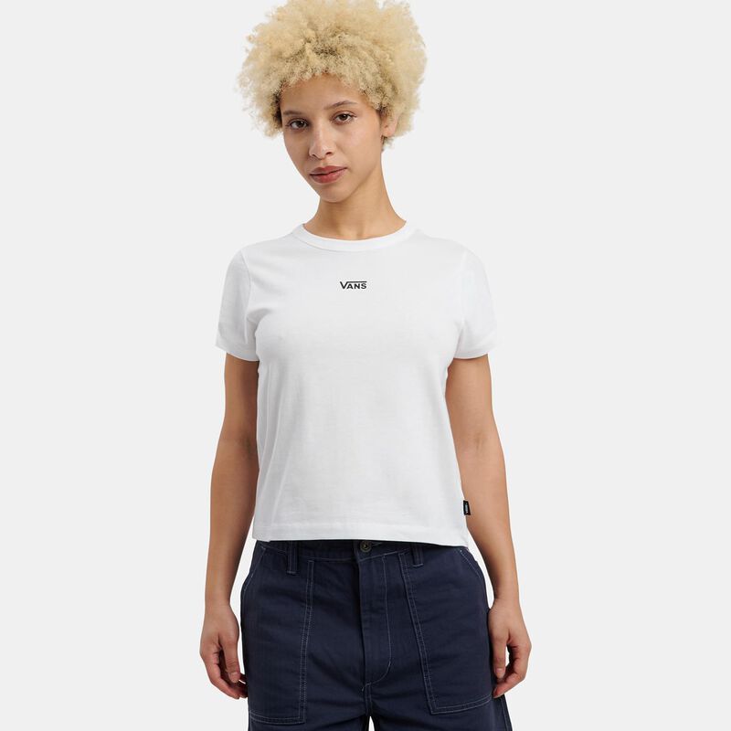 T-shirt Vans Mini Basic, bianco/nero
