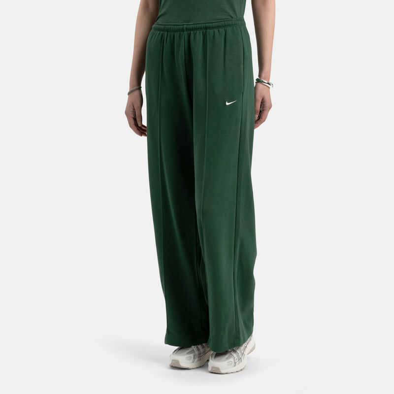 Pantaloni Nike Sportswear Chill Terry, verde/bianco