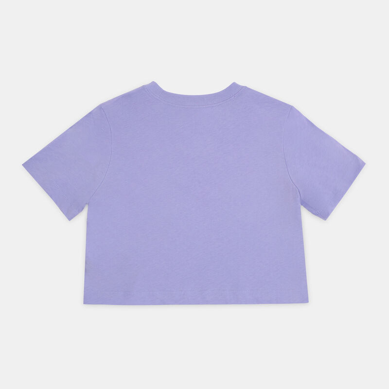 T-shirt Nike Sportswear Crop ragazzi, viola/bianco