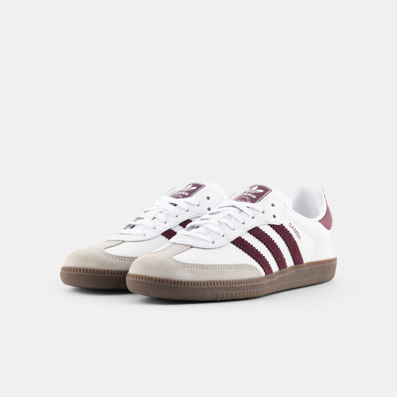 adidas Samba OG, bianco/bordeaux