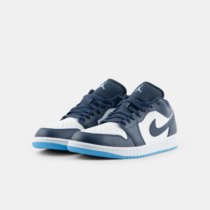 Air Jordan 1 Low Midnight Navy University Blue, blu/bianco/azzurro