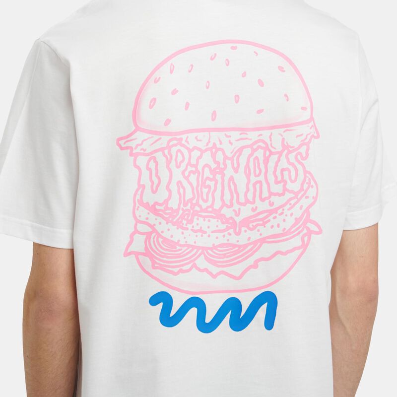 T-shirt adidas Originals, bianco/verde/rosa