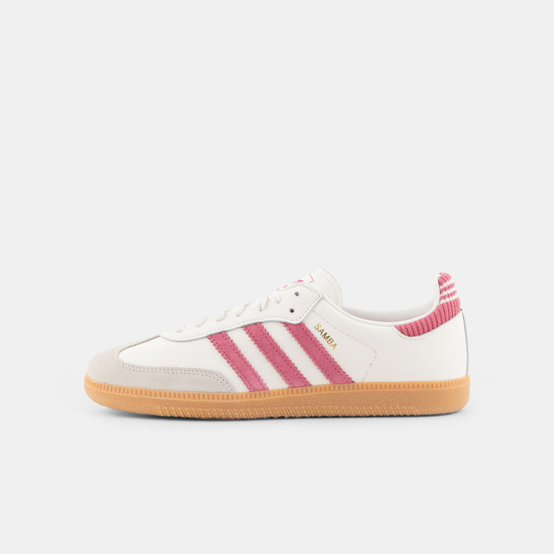 adidas Samba OG, bianco/rosa