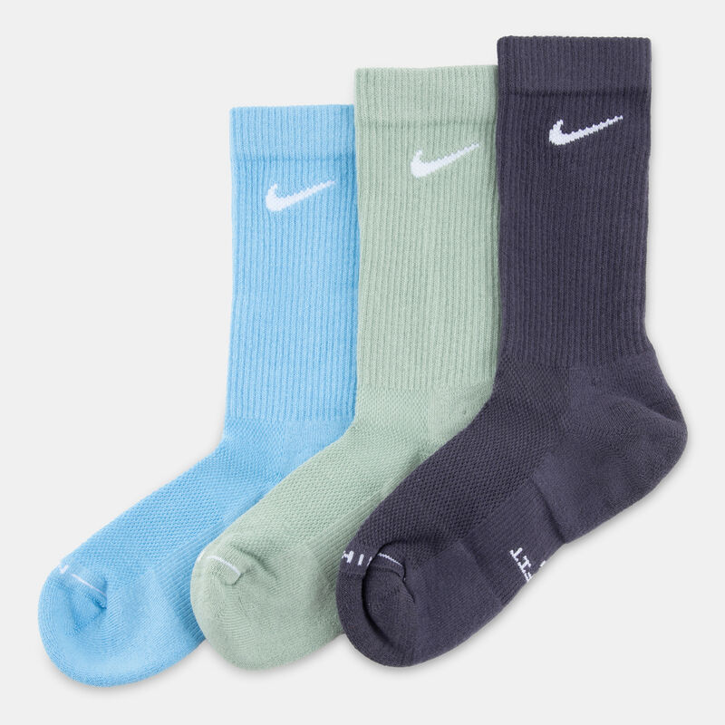 Calzini Nike Everyday Elevated (3 paia), azzurro/verde/blu