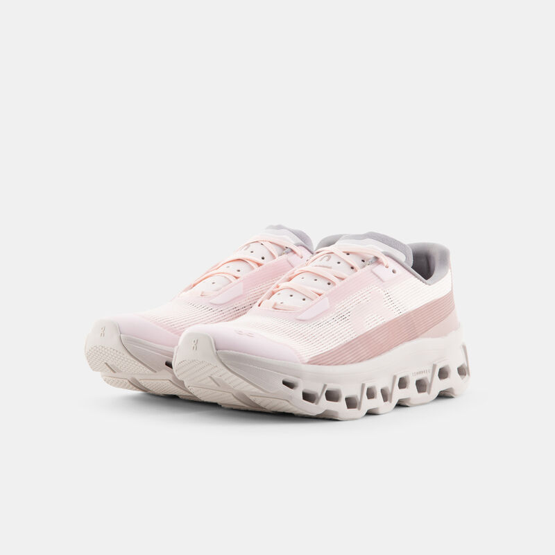 On Cloudmonster Void, rosa/beige/grigio