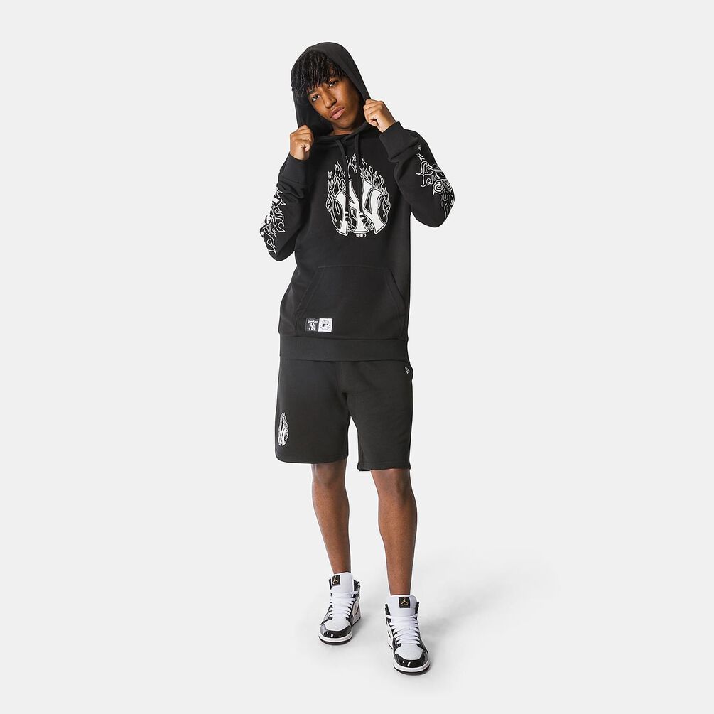 Felpa New Era Multi Flame, nero/bianco