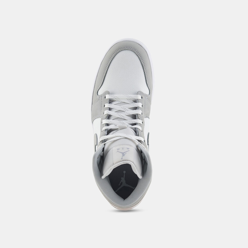Air Jordan 1 Mid SE White Phantom Sail Light Smoke Grey, grigio/bianco
