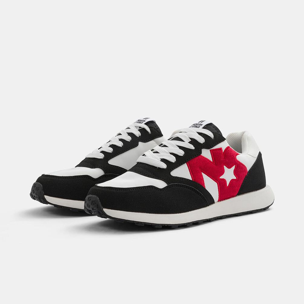 North Star Retro Stellar, bianco/nero/rosso