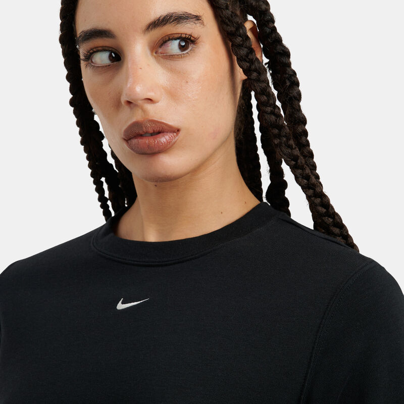 Felpa Nike Sportswear Chill Terry, nero/bianco