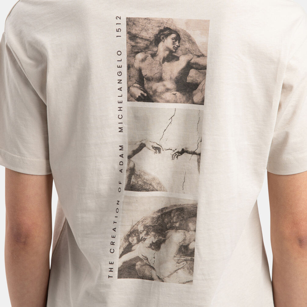 T-shirt Speedy Tee Michelangelo, beige/nero