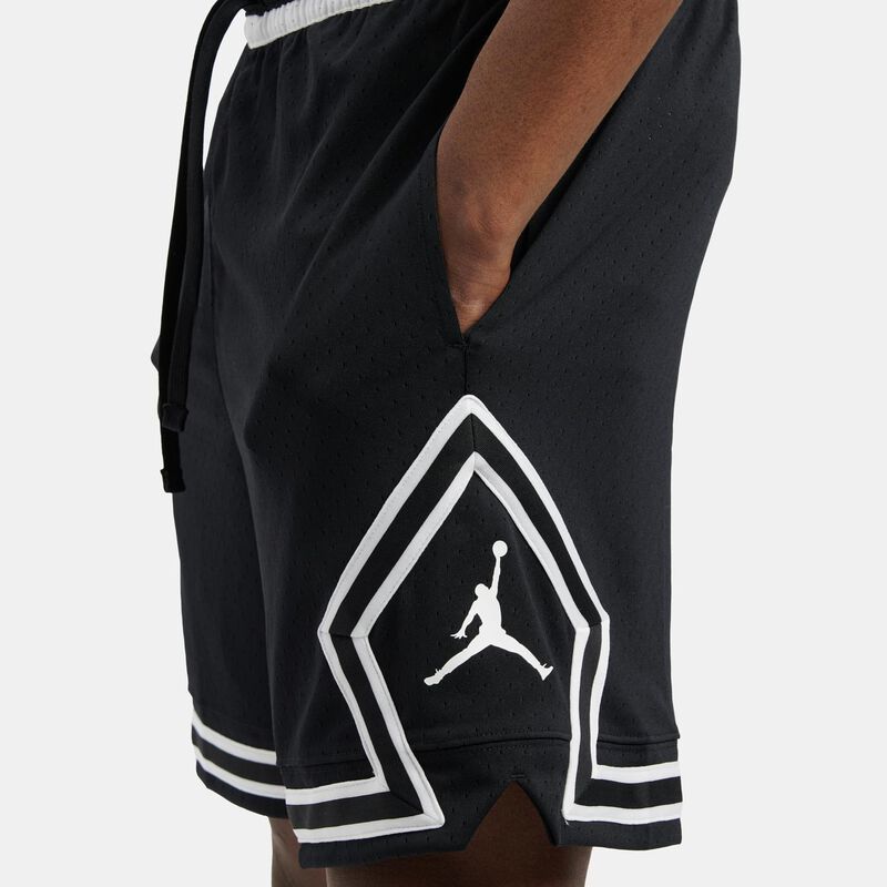 Short Jordan Diamond Dri-FIT, nero/bianco