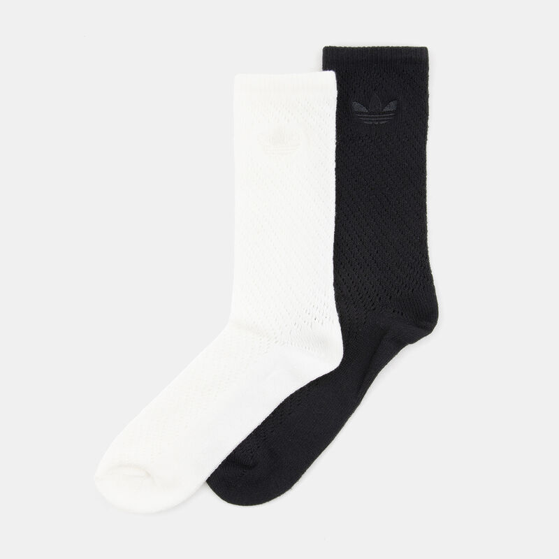 Calzini adidas Crochet Crew (2 paia), bianco/nero
